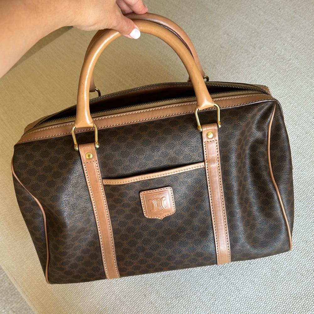 Authentic vintage Celine travel bag